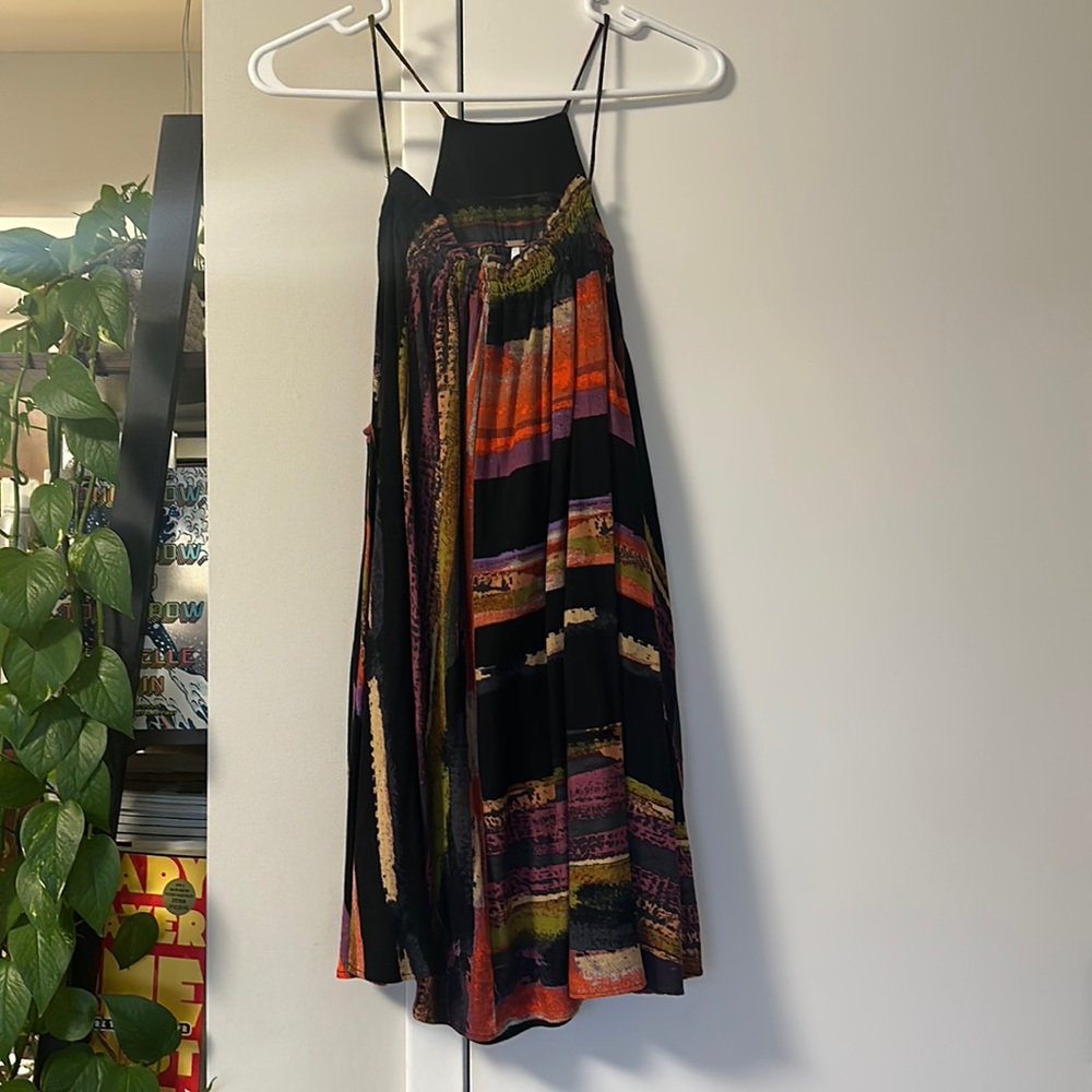 Free People XS Multicolor Abstract Tank Dress